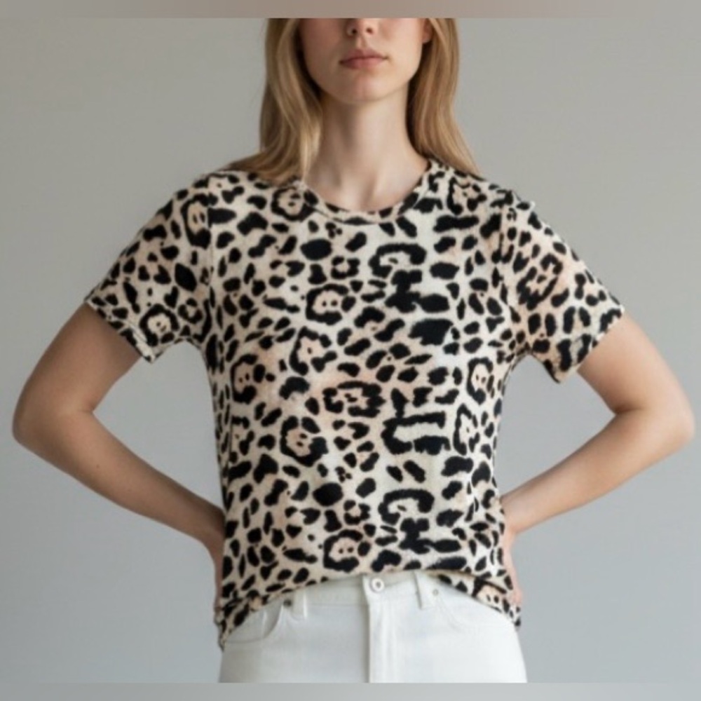 Philosophy Leopard-Print Short Sleeve Tee